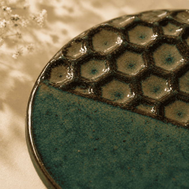 Honeycomb Glaze Coasters (Set of 4)