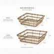 Set of 2 Wire Square Basket