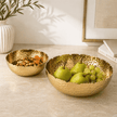 Hammered Gold Bowls (Set of 2)