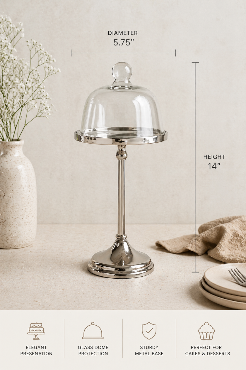 Pedestal Glass Cake Stand