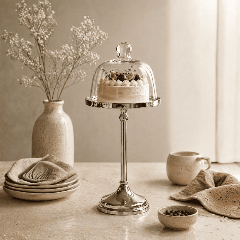 Pedestal Glass Cake Stand