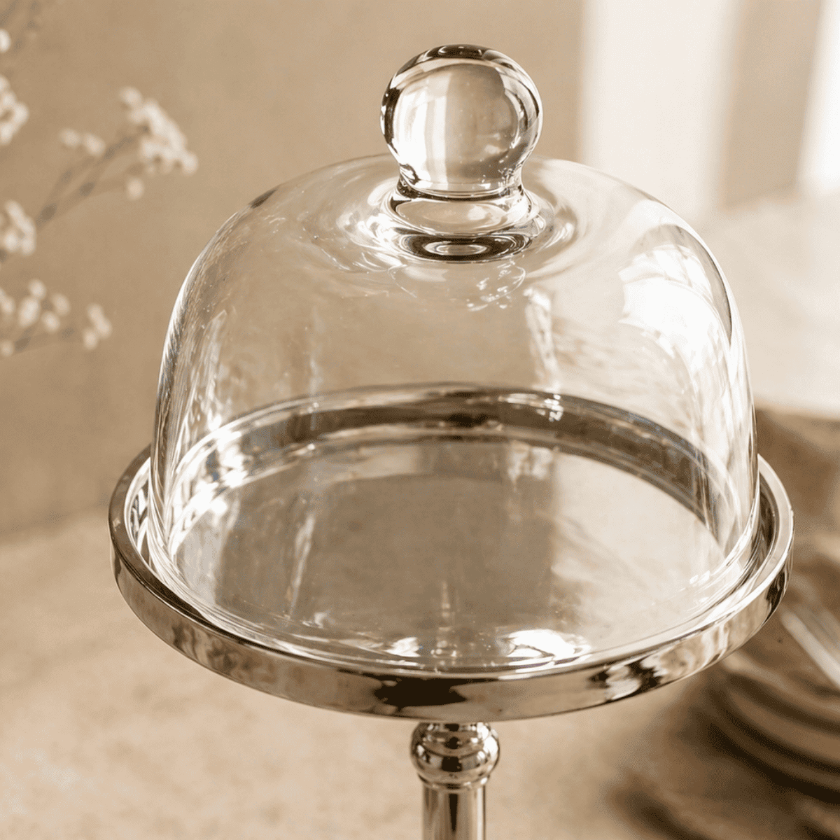 Pedestal Glass Cake Stand