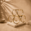 Marble & Iron Wine Rack