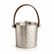 Luxe Leather-Handle Ice Bucket