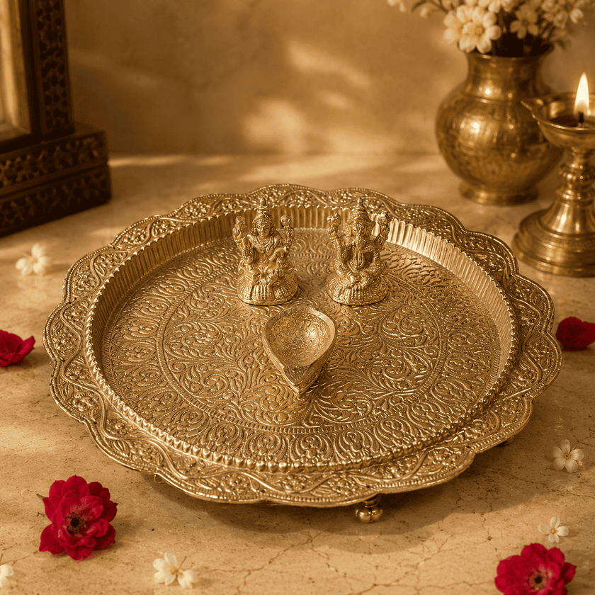 Lakshmi-Ganesh Pooja Thali