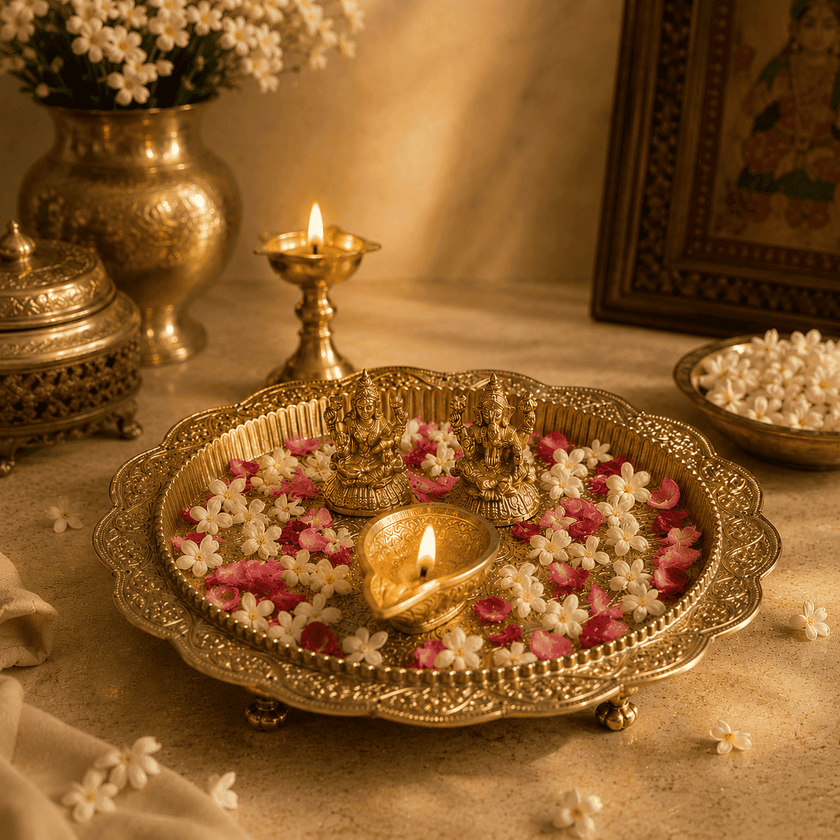 Lakshmi-Ganesh Pooja Thali