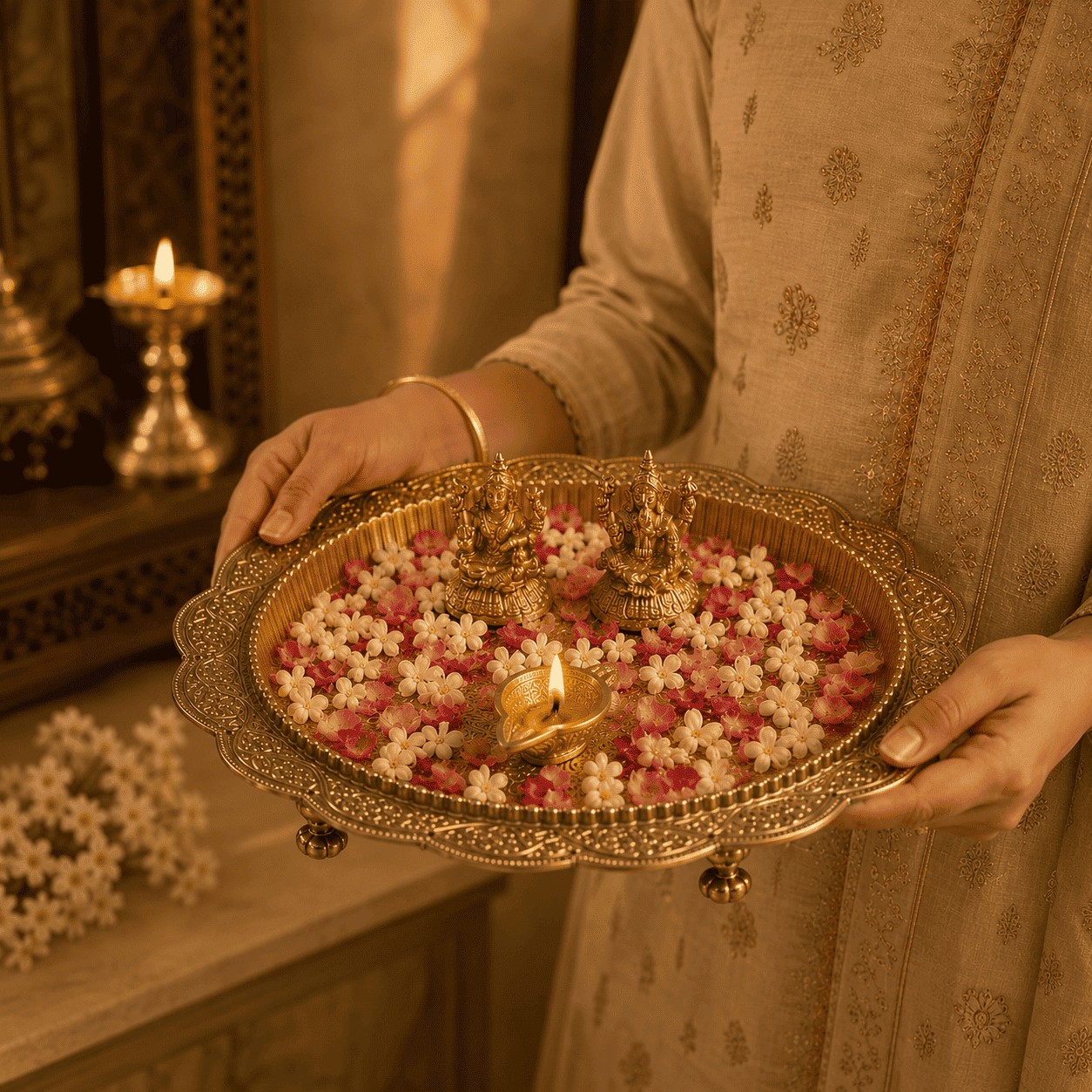 Lakshmi-Ganesh Pooja Thali
