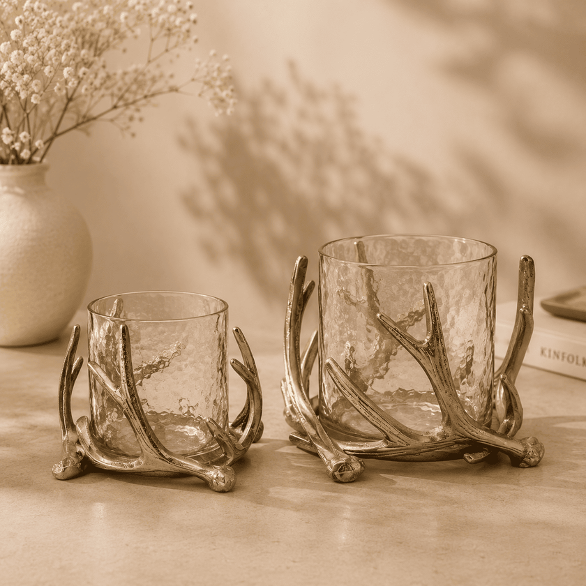 Antler Glow Candle Holders (Set of 2)