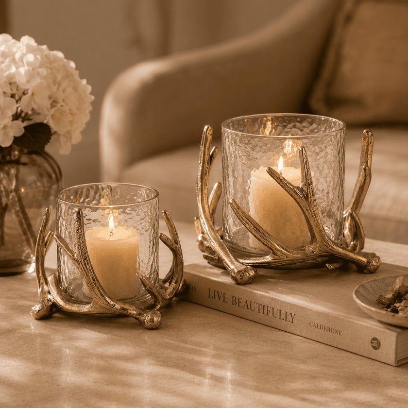 Antler Glow Candle Holders (Set of 2)