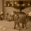 Heritage Elephant Urli with Hanging Bells