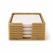 Marble Coasters with Holder (Set of 4)