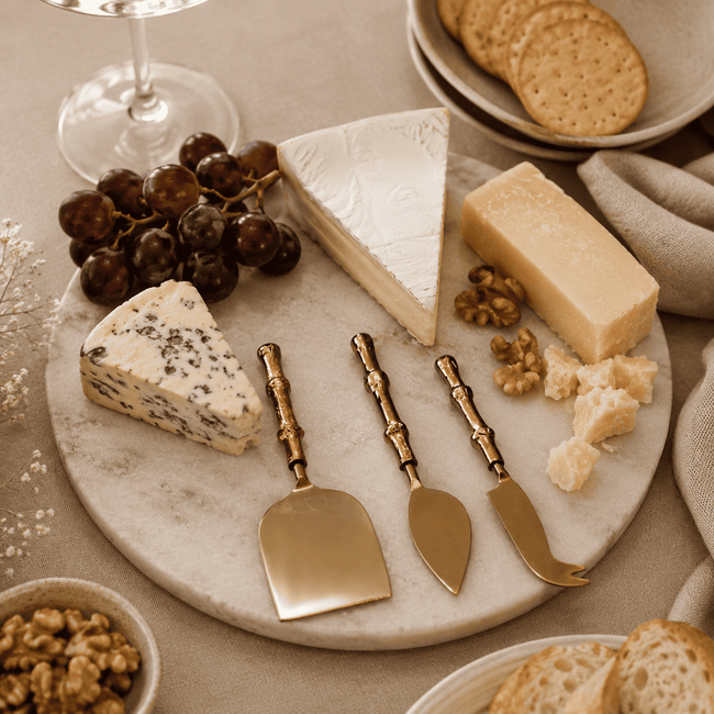 Gold Cheese Knives Set (Set of 3)
