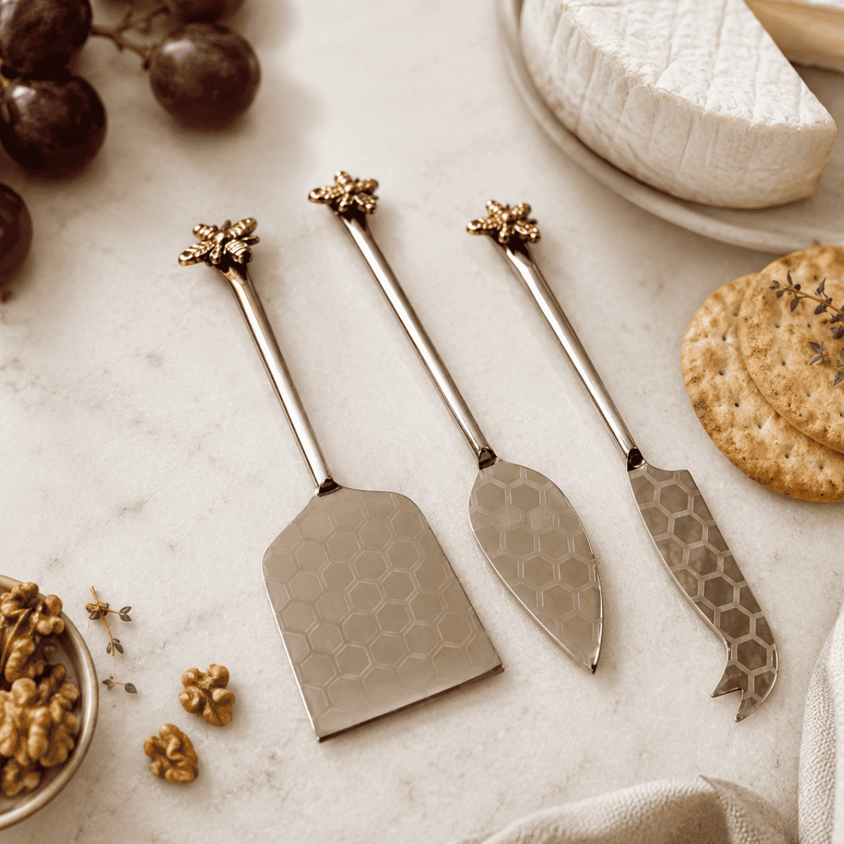 The Bee Cheese Knives Set
