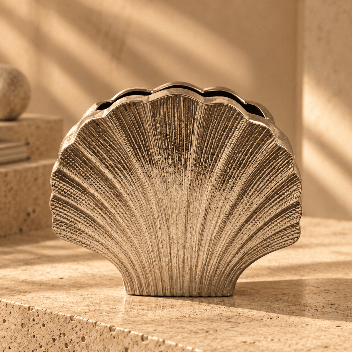 Shell Sculptural Flower Vase