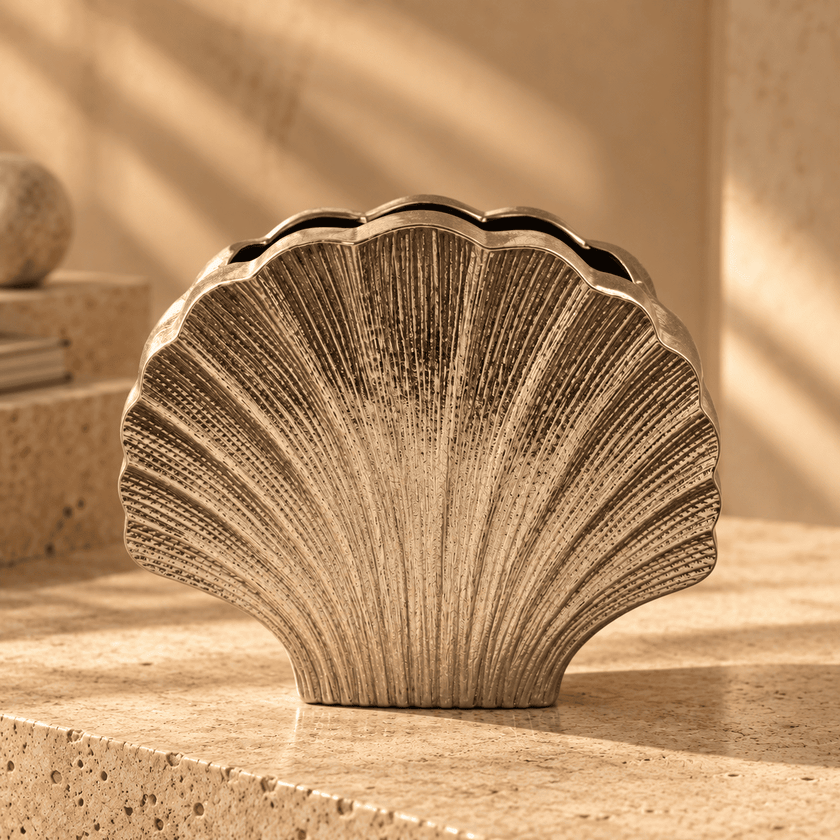 Shell Sculptural Flower Vase