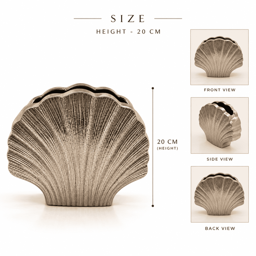 Shell Sculptural Flower Vase