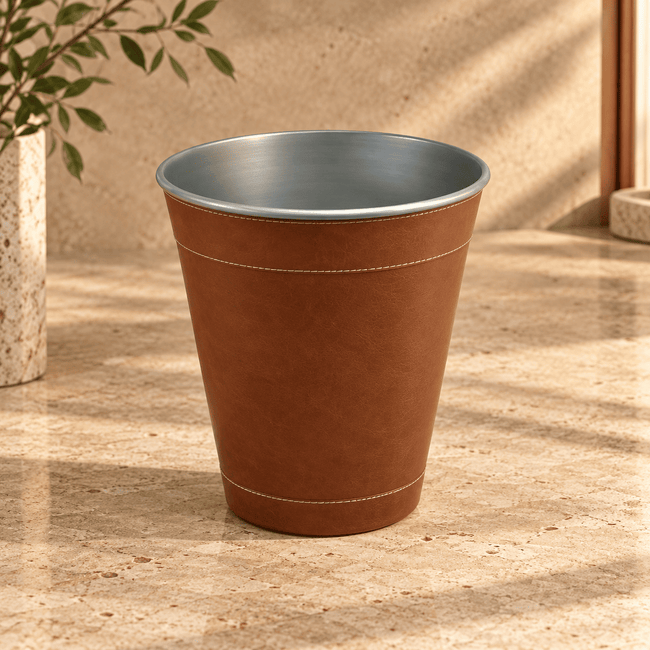 Luxe Leather Dustbin