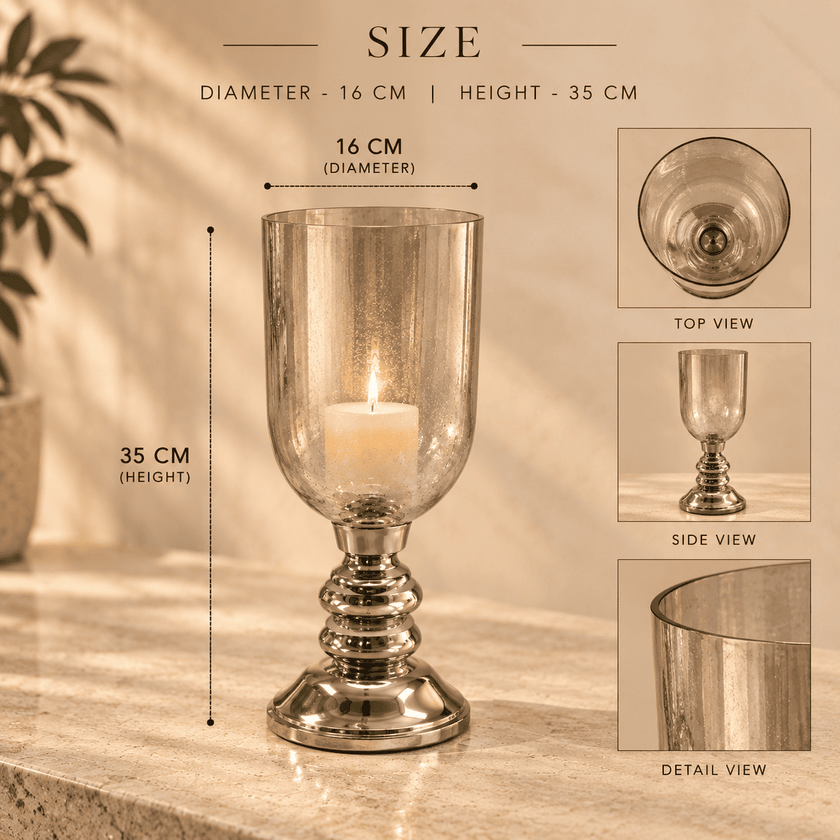 Classic Glass Hurricane