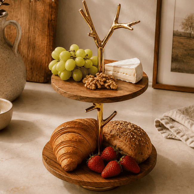 2 Tier Serving Stand