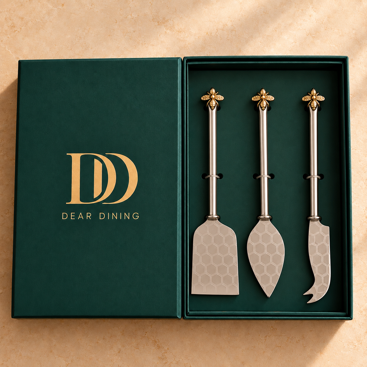 Honeybee Cheese-Knives Gift Set