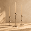 Silver Candle Holders – Set of 3
