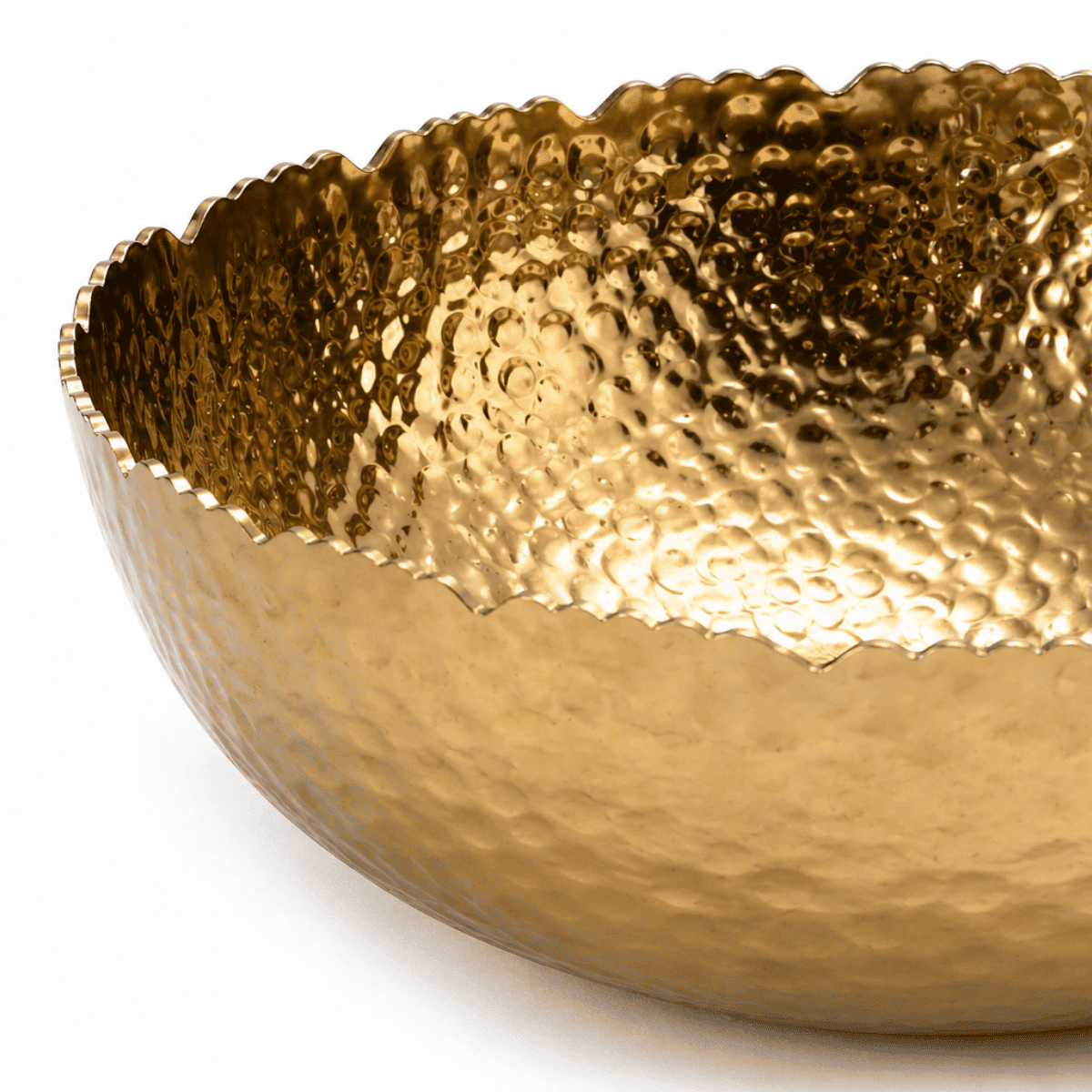 Hammered Gold Bowls (Set of 2)