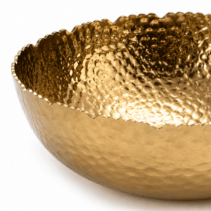 Hammered Gold Bowls (Set of 2)