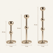 Silver Candle Holders – Set of 3