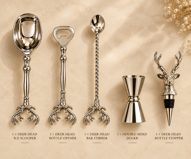 The Stag Barware Gift Set