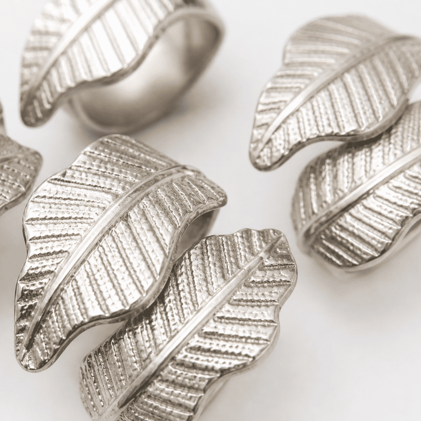 Leaf Napkin Rings (Set of 4)