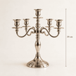 Silver 5-Arm Candle Holder
