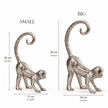 Silver Monkey Figurine